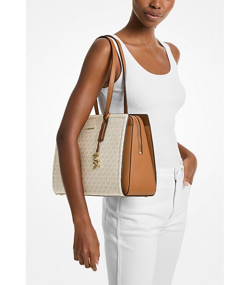 Borsa tote Laila media con logo